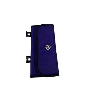 Case it nylon pencil pen holder for notebook purple